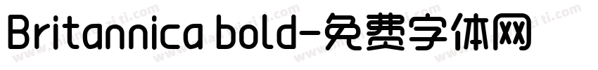 Britannica bold字体转换